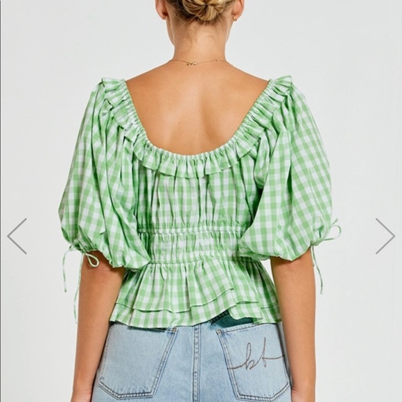 Bohemian traders gathered waist top - Picture 2 of 5